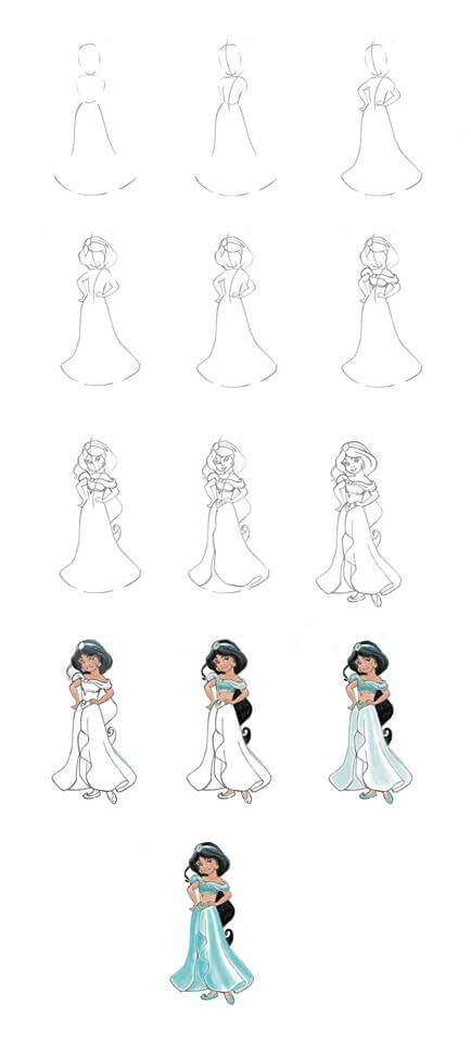 Desenhos de Pequena Jasmine