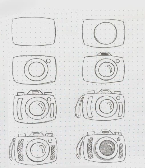 Desenhos de Perfil da câmera
