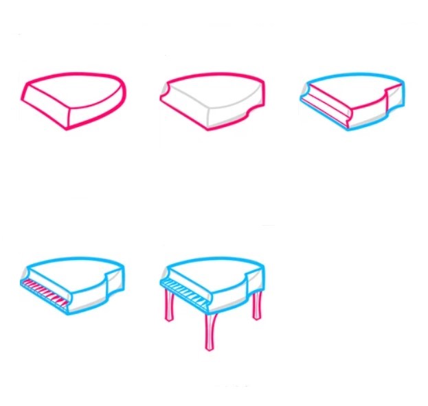 Desenhos de Piano para crianças