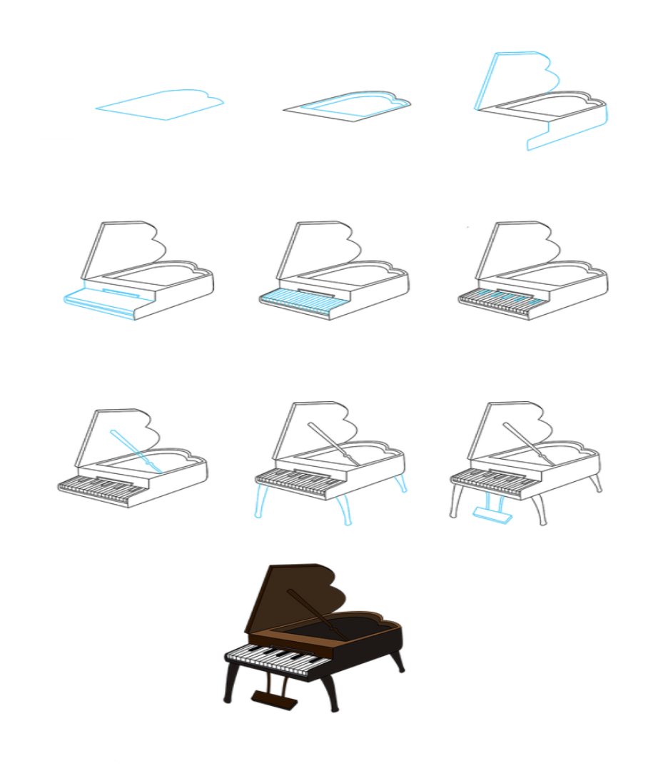 Desenhos de Simple piano