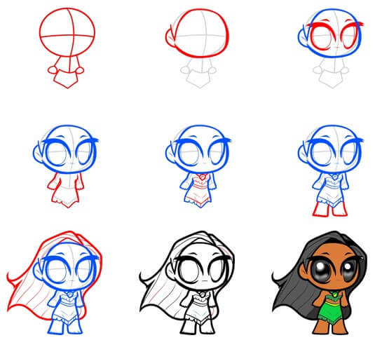 Desenhos de Pocahontas bebê grátis