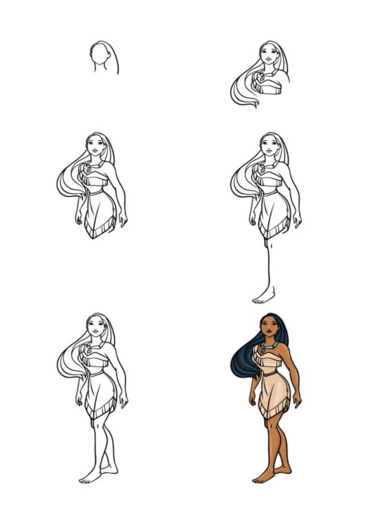 Desenhos de Pocahontas grátis