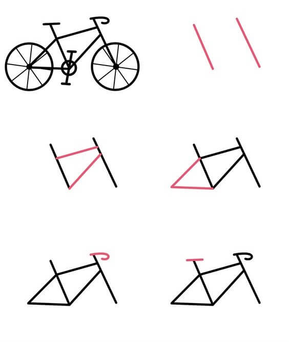 Desenhos de Quadro de bicicleta
