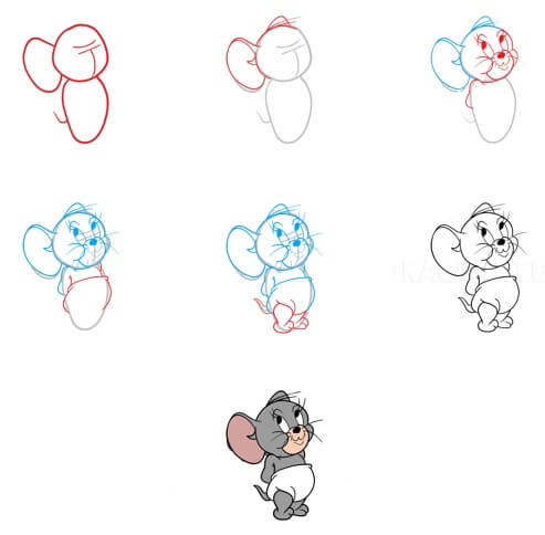 Desenhos de Ratinho Jerry fofo