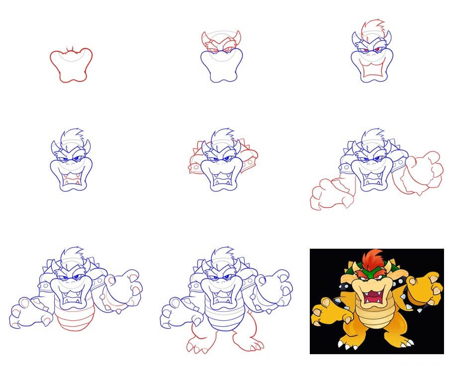 Desenhos de Rei Bowser