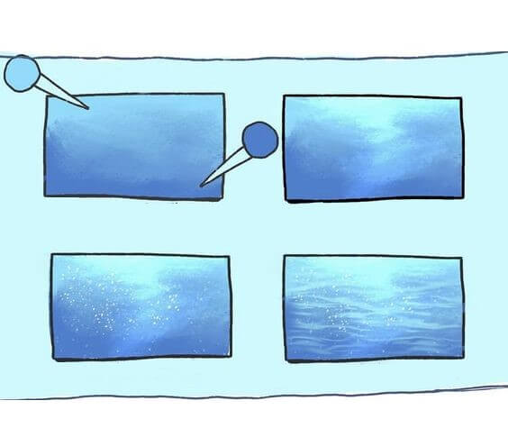 Desenhos de Retângulos Azul Oceano