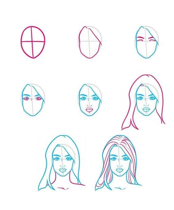 Desenhos de Retrato da Barbie