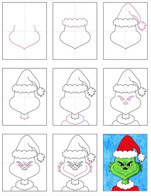 Desenhos de Retrato do Grinch
