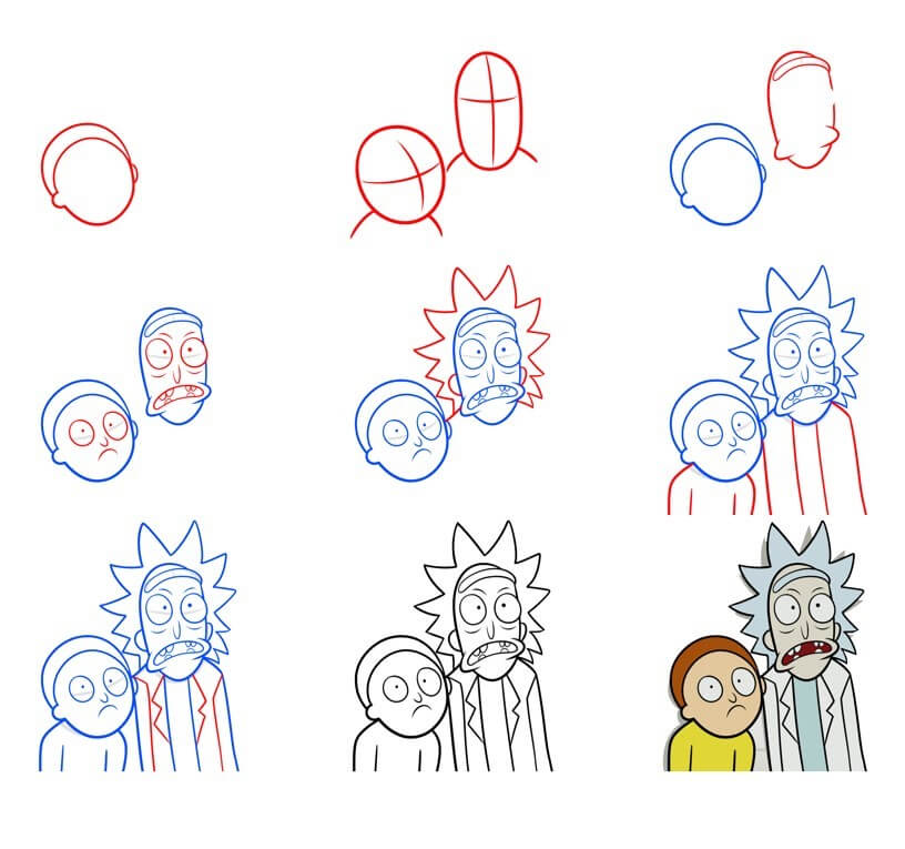 Desenhos de Rick e Morty