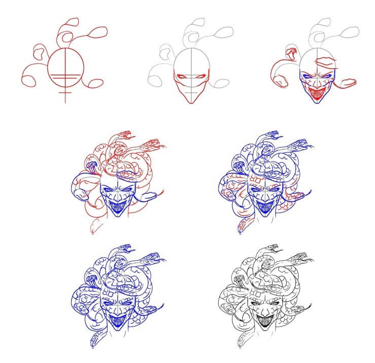Desenhos de Risada da Medusa