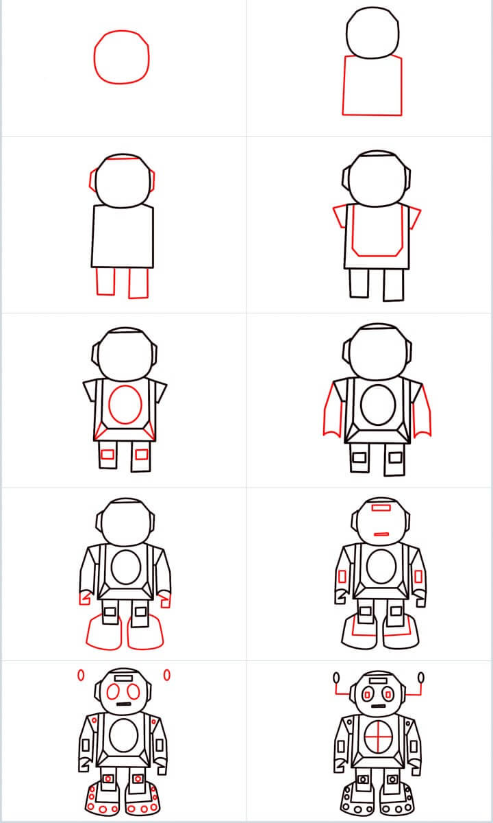 Desenhos de Robô normal