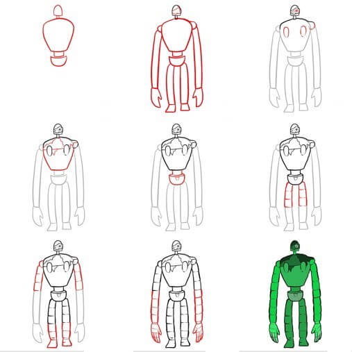 Desenhos de Robô Verde