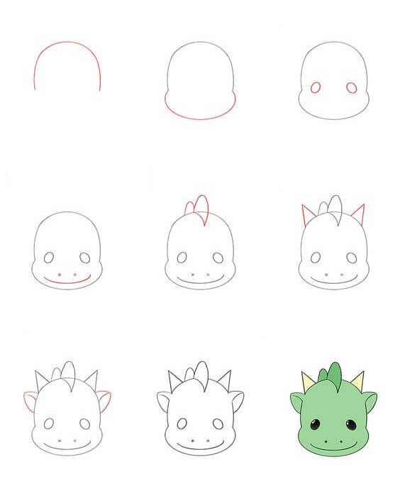 Desenhos de Rosto de monstro sorridente