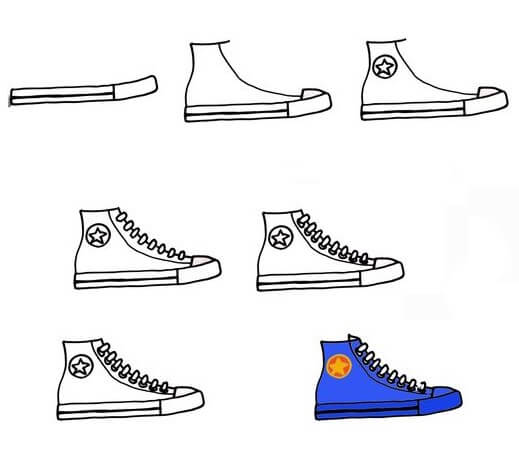 Desenhos de Sapatos com estampa grátis