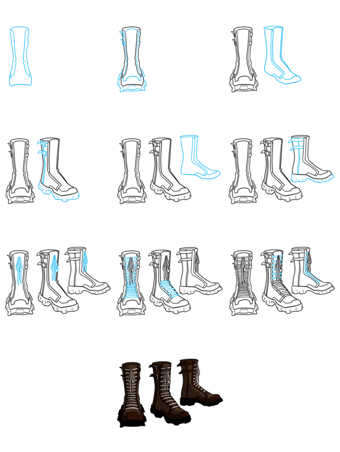 Desenhos de Sapatos estilosos