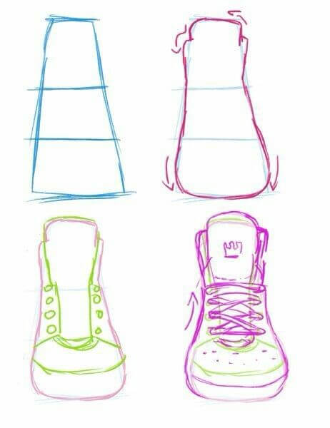 Desenhos de Sapatos imprimíveis