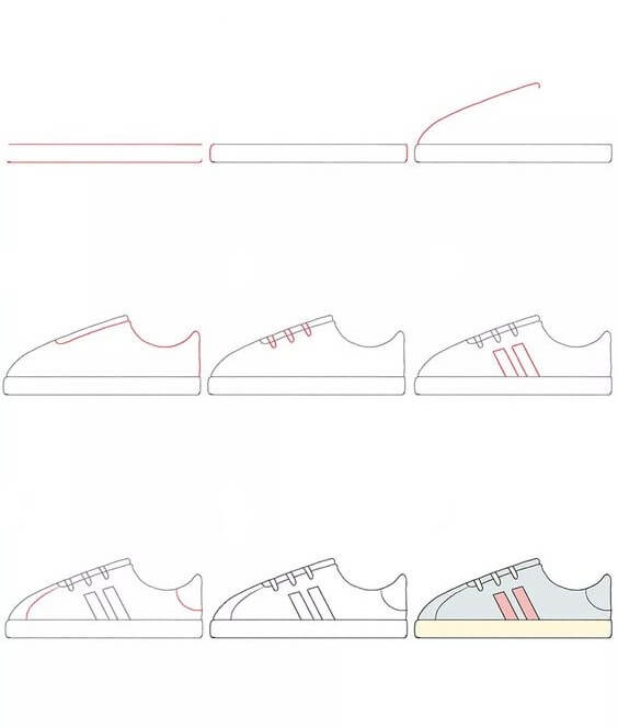 Desenhos de Sapatos muito simples