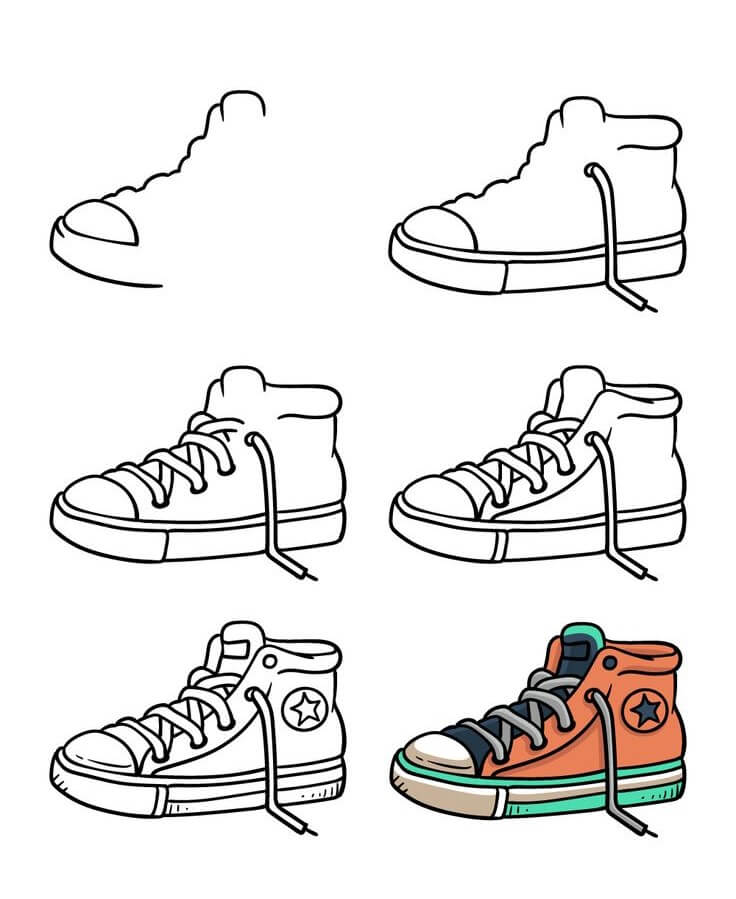 Desenhos de Sapatos para crianças