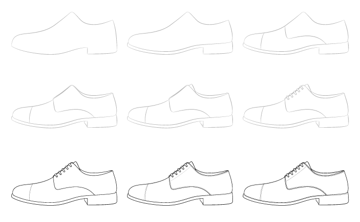 Desenhos de Sapatos para o chefe