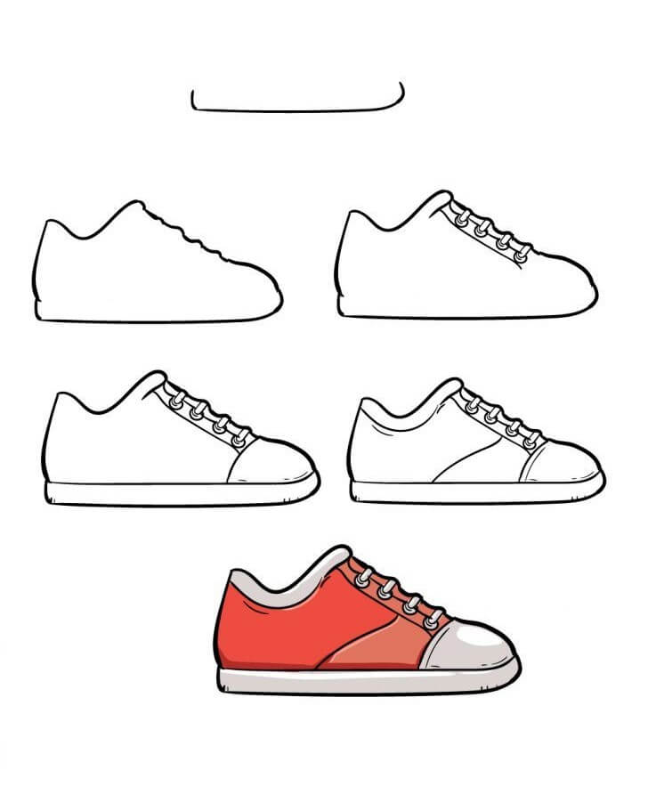 Desenhos de Sapatos simples e gratuitos