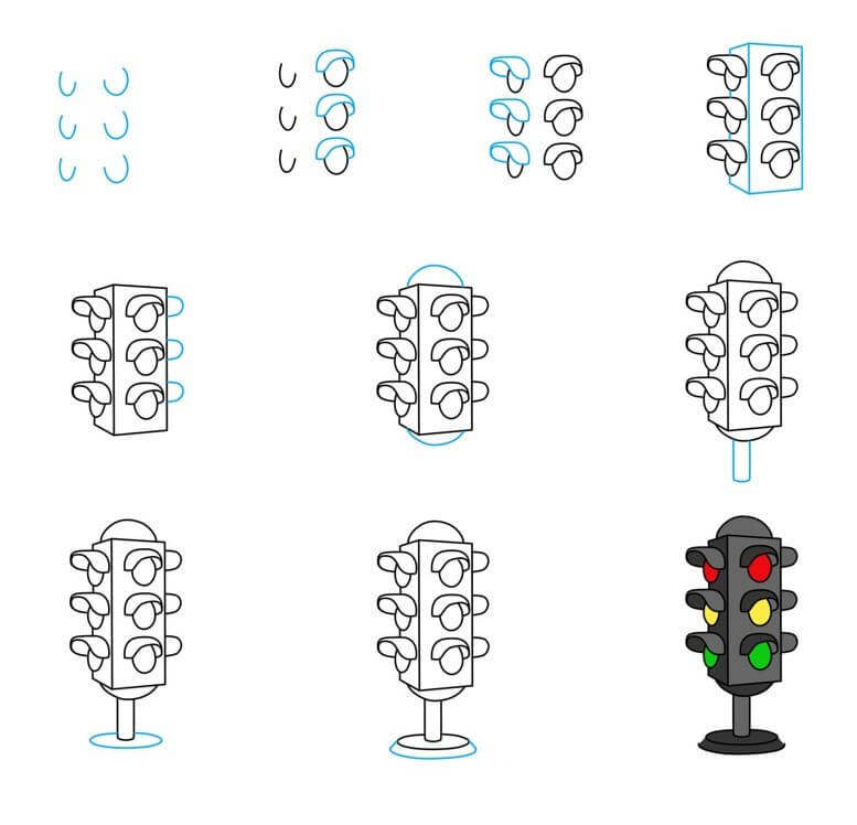 Desenhos de Semáforos