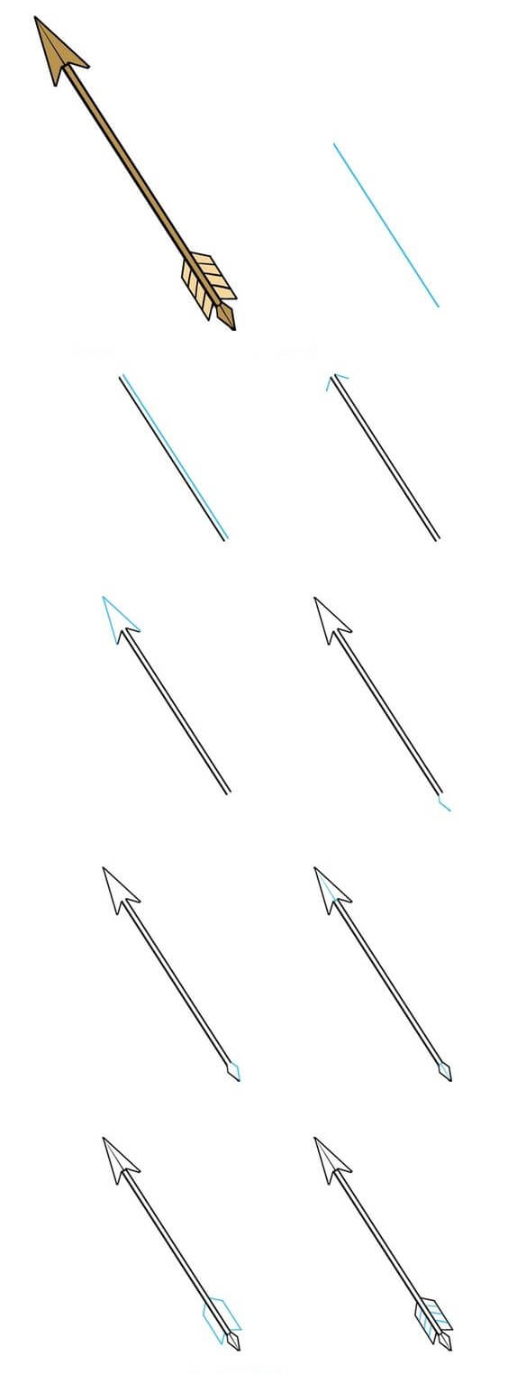 Desenhos de Flecha fácil