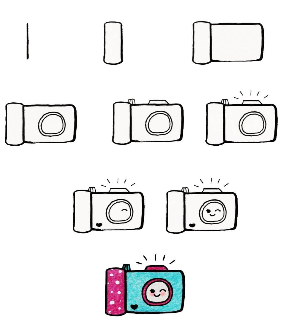Desenhos de Sorriso da câmera