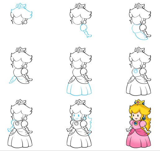 Desenhos de Princesa Peach