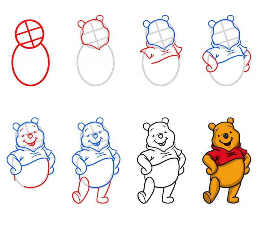 Desenhos de Sorriso do Ursinho Pooh
