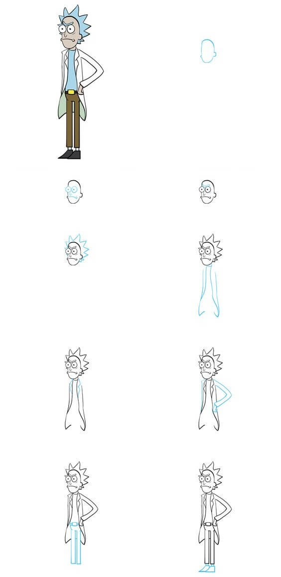 Desenhos de Suporte para Rick