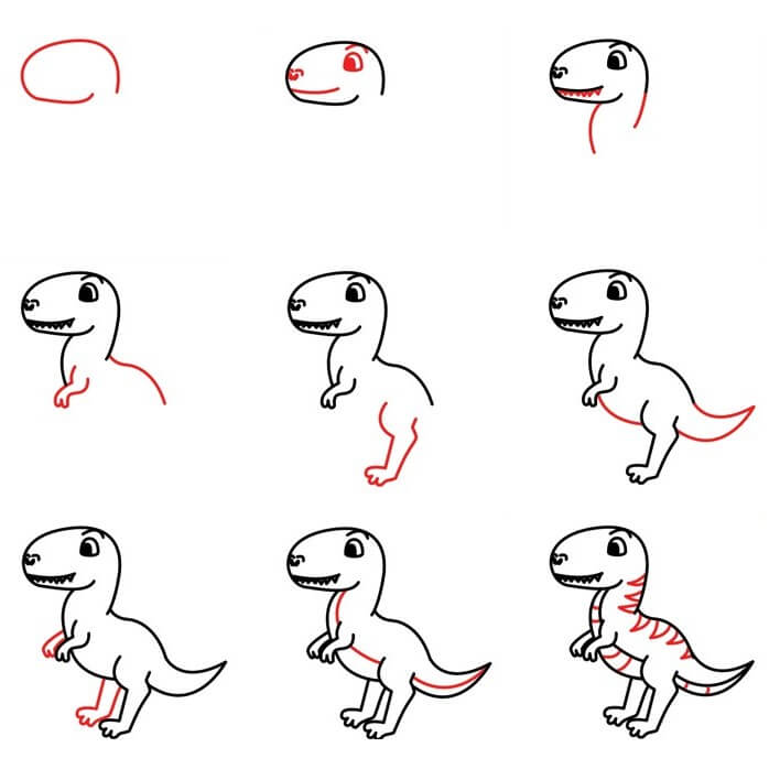 Desenhos de T-Rex grátis