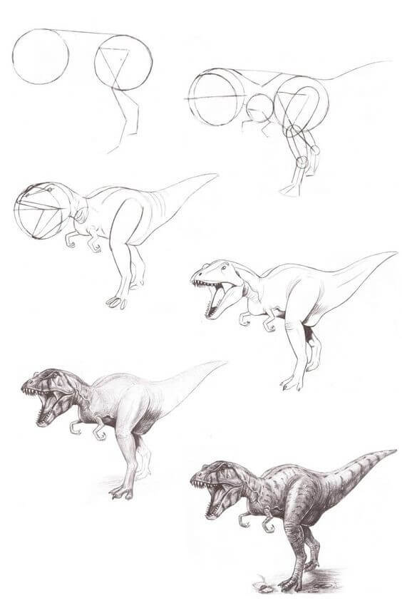 Desenhos de T-Rex imprimível