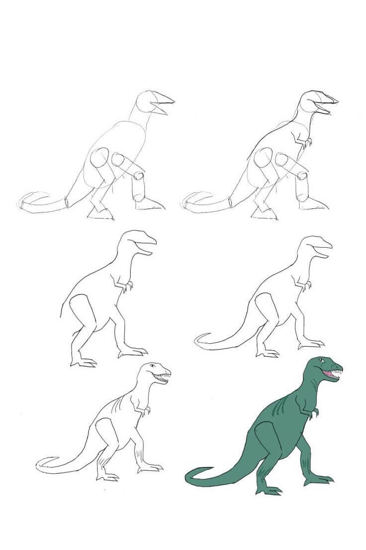 Desenhos de T-Rex simples