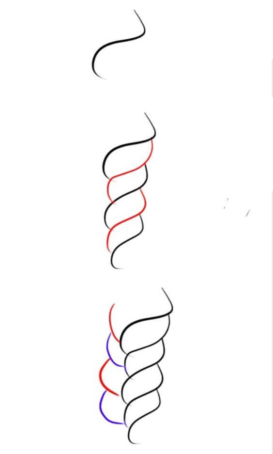 Desenhos de Trança espiral
