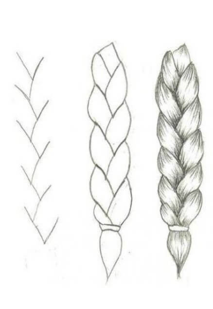 Desenhos de Trança longa