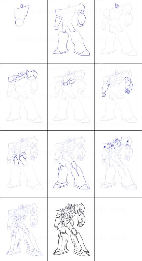 Desenhos de Transformação de robô