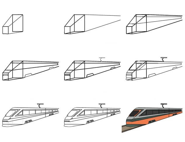 Desenhos de Trem elétrico