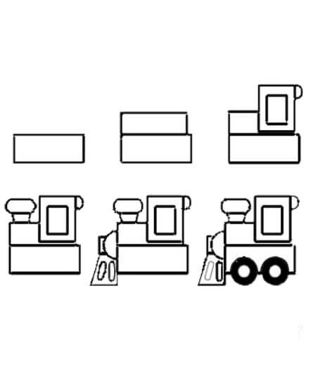 Desenhos de Trem imprimível