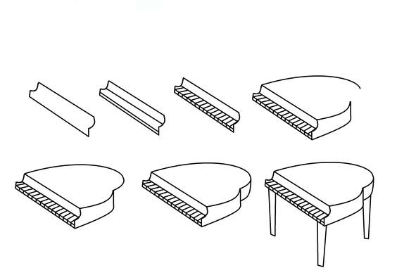 Desenhos de Um Piano fácil
