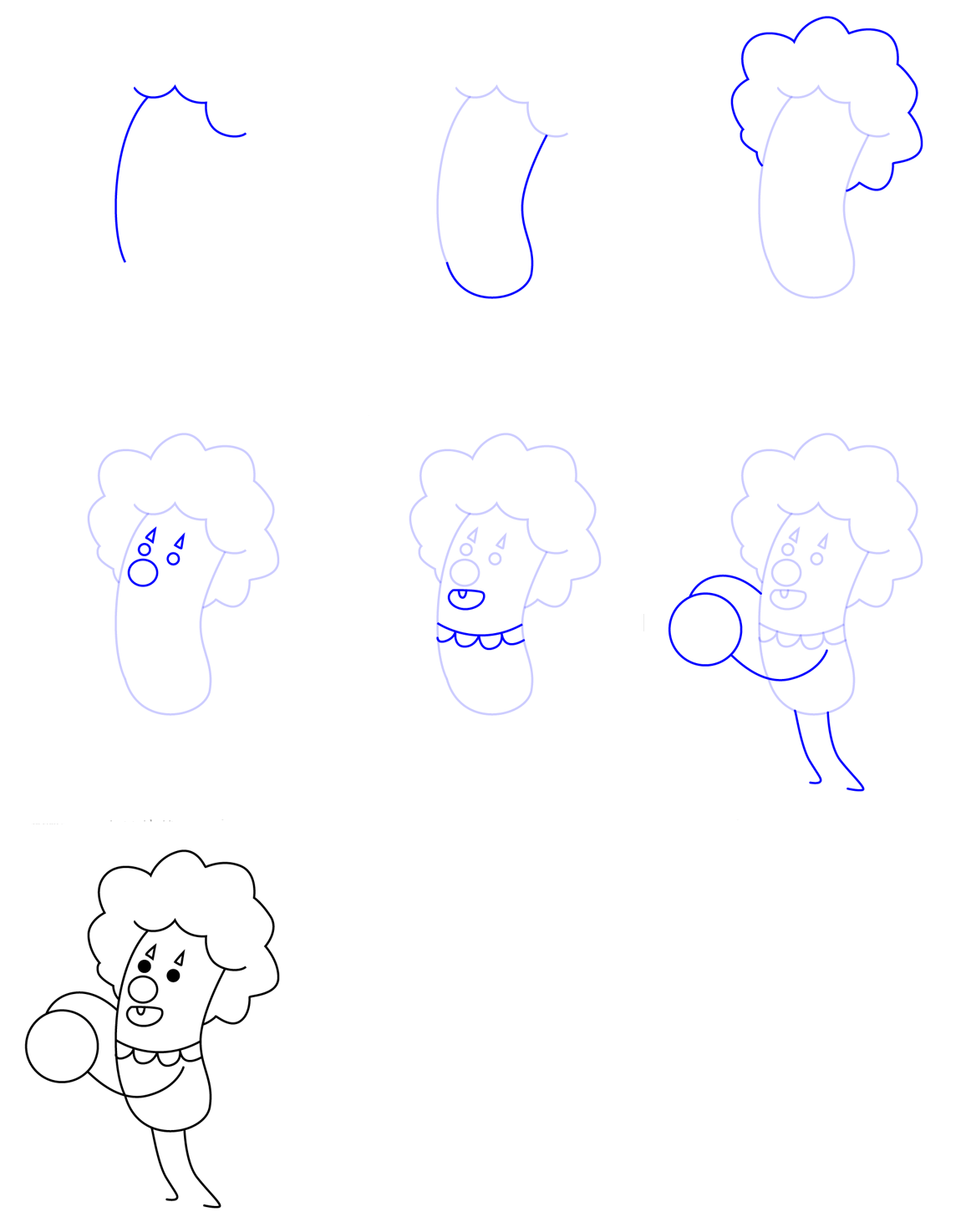 Desenhos de Um simples palhaço