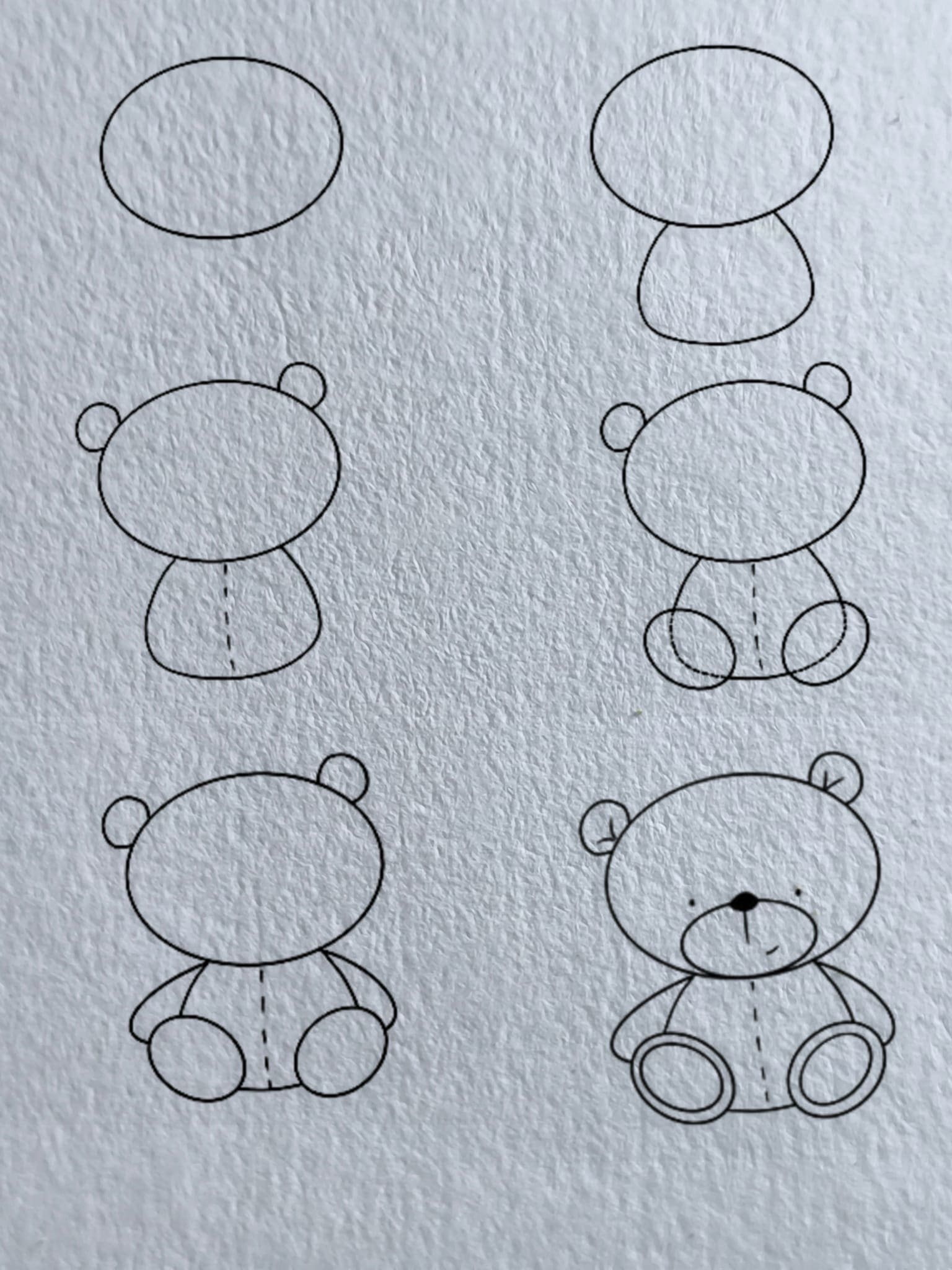 Desenhos de Um ursinho de pelúcia