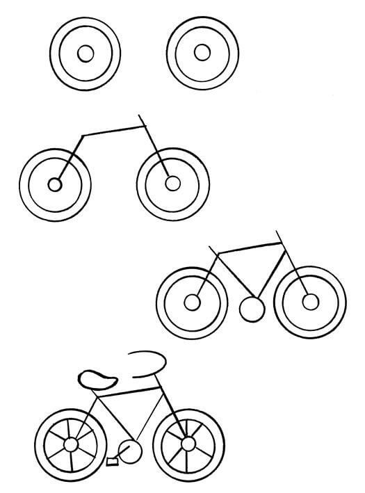 Desenhos de Uma bicicleta