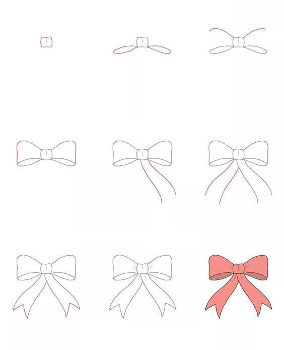 Desenhos de Uma gravata borboleta simples