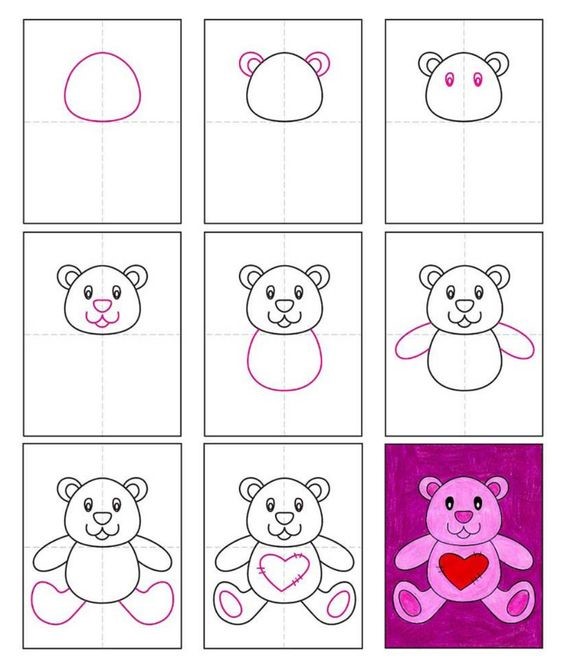 Desenhos de Ursinho de pelúcia adorável imagem