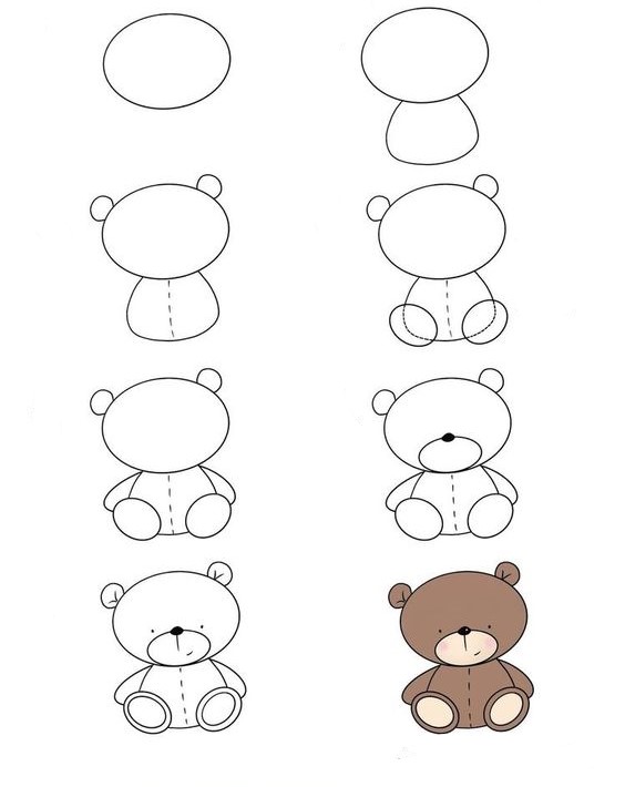Desenhos de Ursinho de pelúcia normal