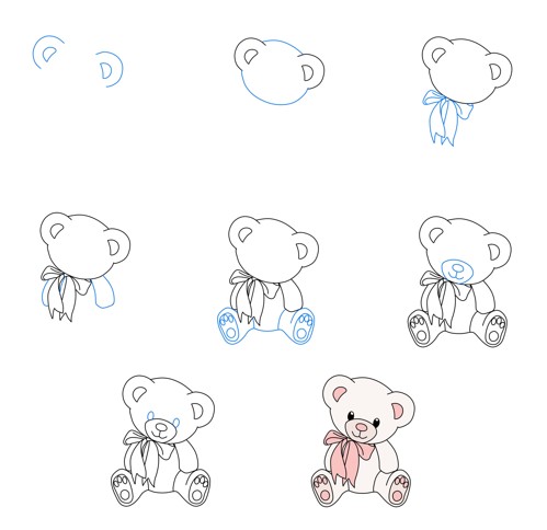Desenhos de Ursinho de pelúcia para menina