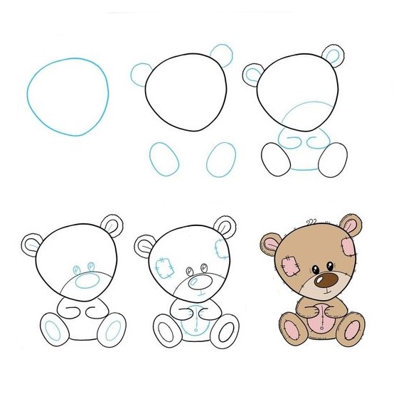 Desenhos de Ursinho de pelúcia velho