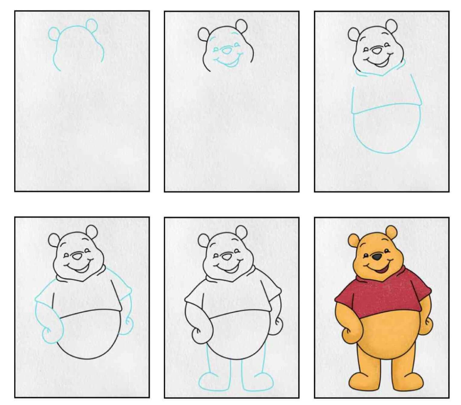 Desenhos de Ursinho Pooh básico