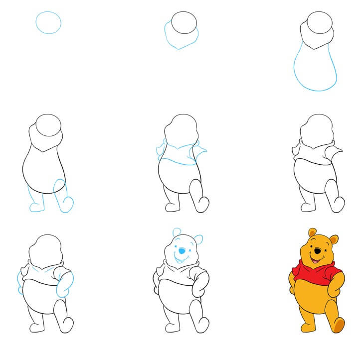 Desenhos de Ursinho Pooh engraçado