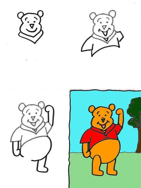 Desenhos de Ursinho Pooh para crianças